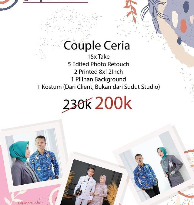 Spesial Promo Foto Studio Start From 160K – Promo Couple