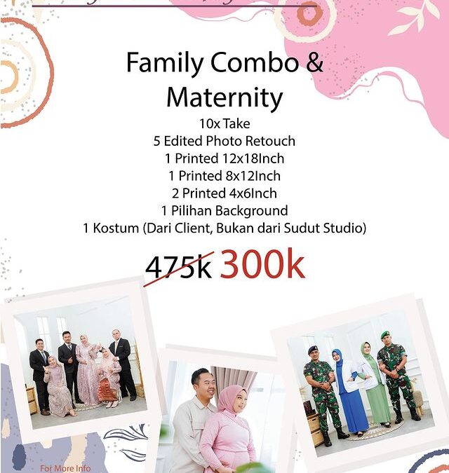 Spesial Promo Foto Studio Start From 160K – Promo Family & Maternity