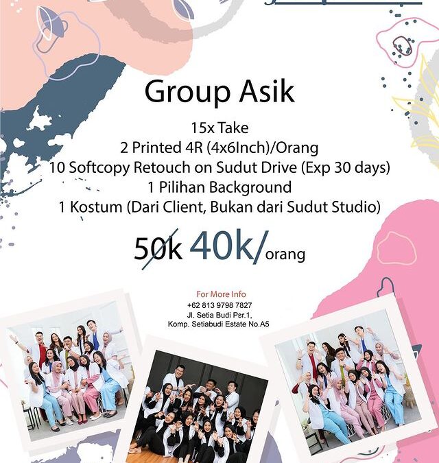 Spesial Promo Foto Studio Start From 160K – Promo Group Asik