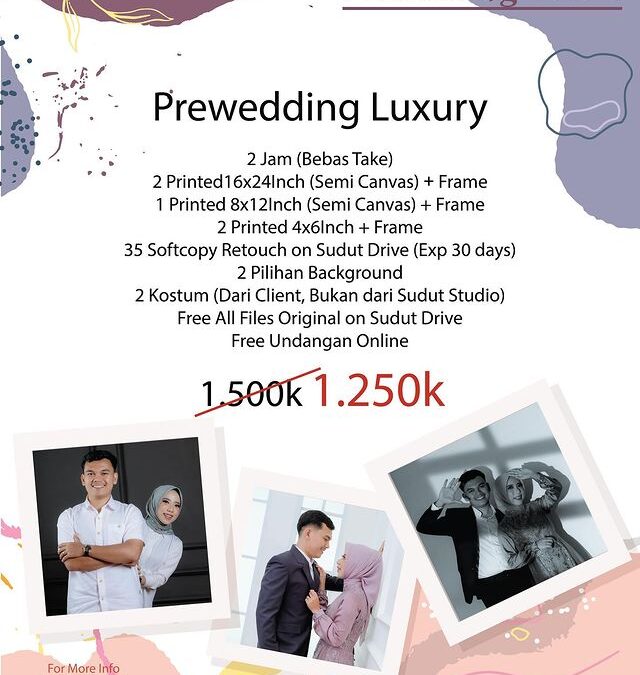 Spesial Promo Foto Studio Start From 160K – Promo Prewedding