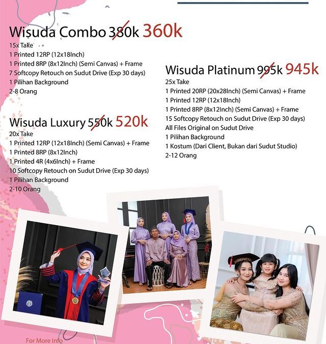 Spesial Promo Foto Studio Start From 160K – Promo Wisuda